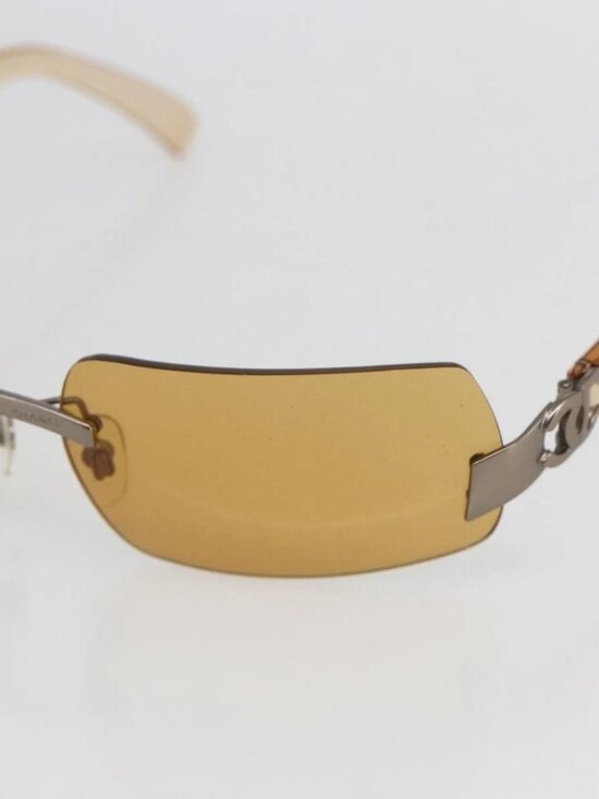 CHANEL Sunglasses plastic Brown CC Auth - Picture 8 of 11